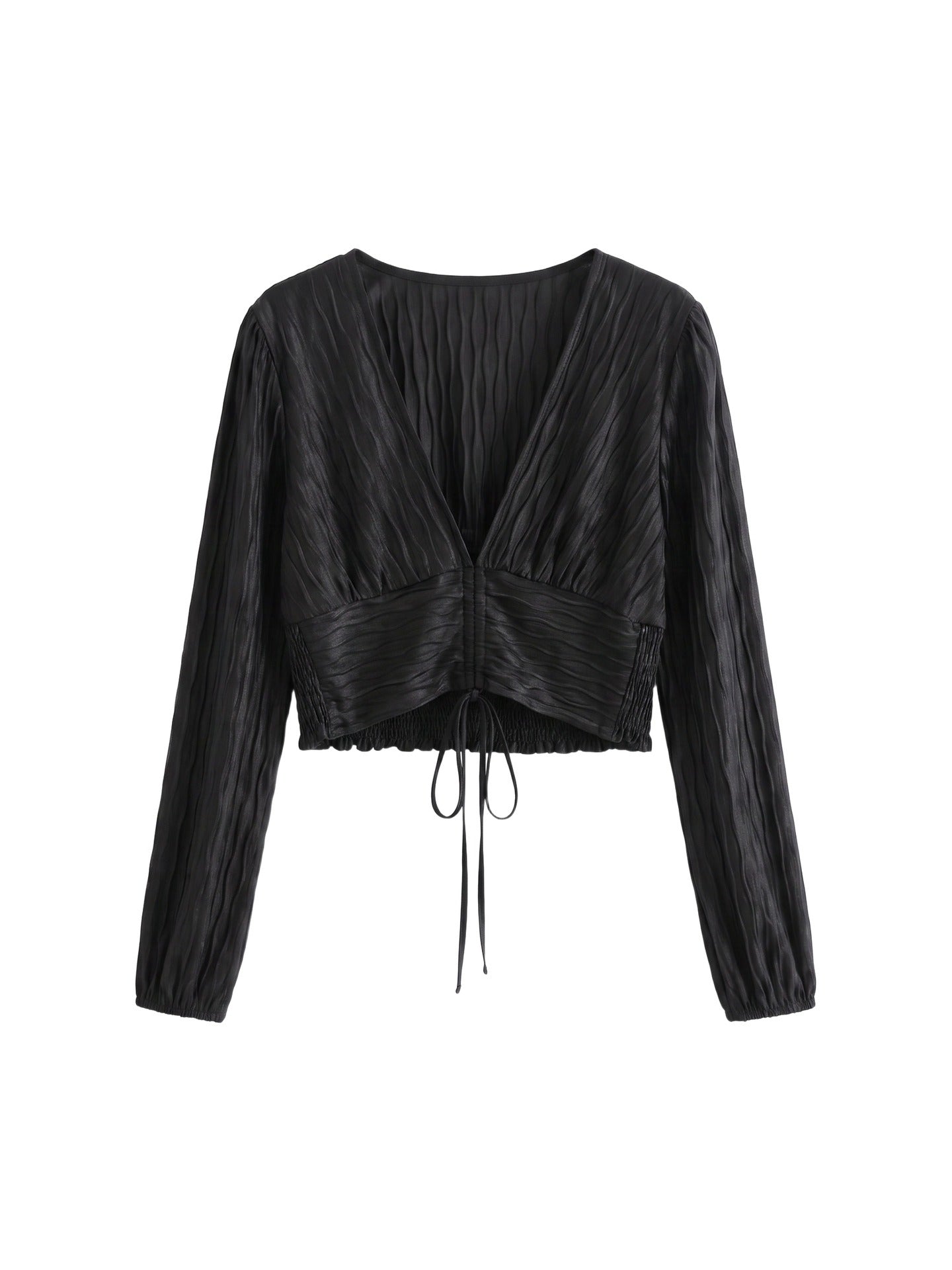 Blusa in Poliestere Nero