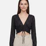 Blusa in Poliestere Nero