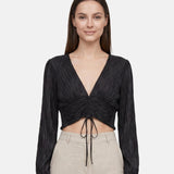 Blusa in Poliestere Nero