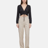 Blusa in Poliestere Nero
