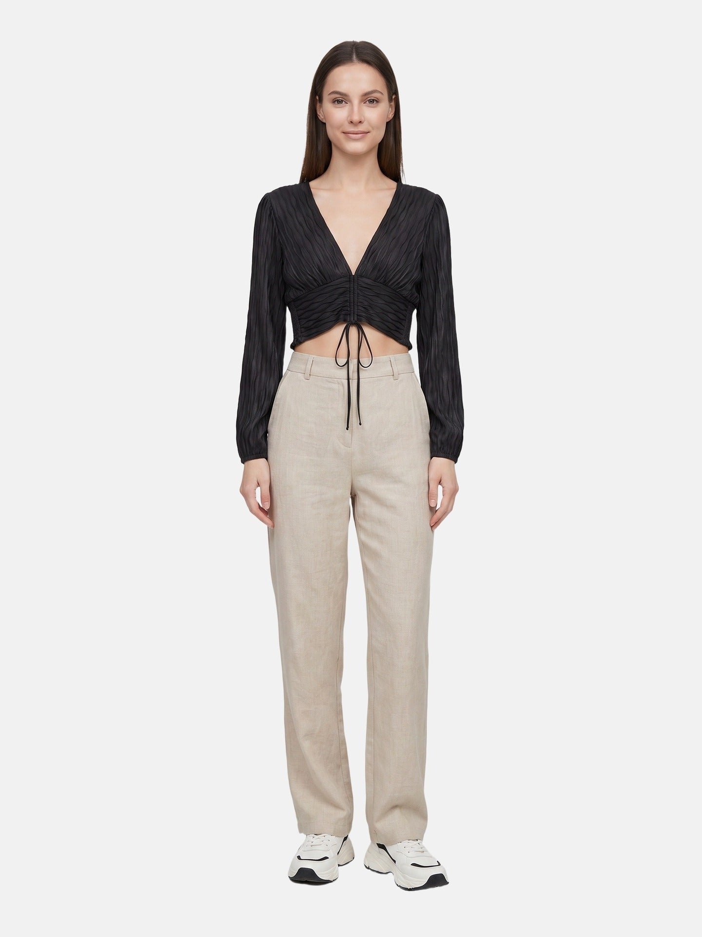 Blusa in Poliestere Nero