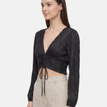 Blusa in Poliestere Nero
