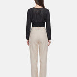 Blusa in Poliestere Nero
