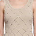 Blusa in 63% Viscosa 37% Nylon Beige