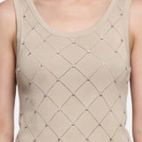Blusa in 63% Viscosa 37% Nylon Beige