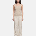 Blusa in 63% Viscosa 37% Nylon Beige
