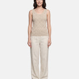 Blusa in 63% Viscosa 37% Nylon Beige