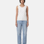 Blusa in 63% Viscosa 37% Nylon Bianco