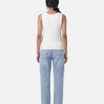 Blusa in 63% Viscosa 37% Nylon Bianco