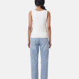 Blusa in 63% Viscosa 37% Nylon Bianco