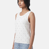 Blusa in 63% Viscosa 37% Nylon Bianco