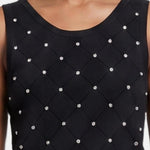 Blusa in 63% Viscosa 37% Nylon Nero