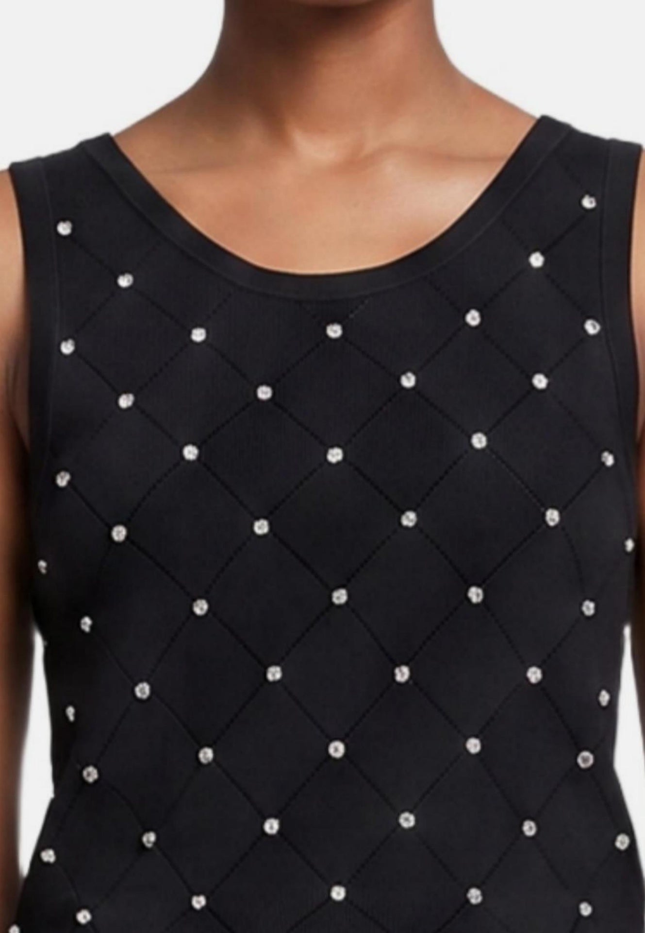 Blusa in 63% Viscosa 37% Nylon Nero
