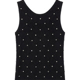 Blusa in 63% Viscosa 37% Nylon Nero
