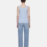 Blusa in 63% Viscosa 37% Nylon Azzurro