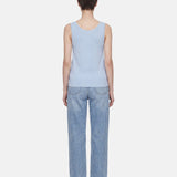 Blusa in 63% Viscosa 37% Nylon Azzurro