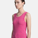 Blusa in 63% Viscosa 37% Nylon Fucsia