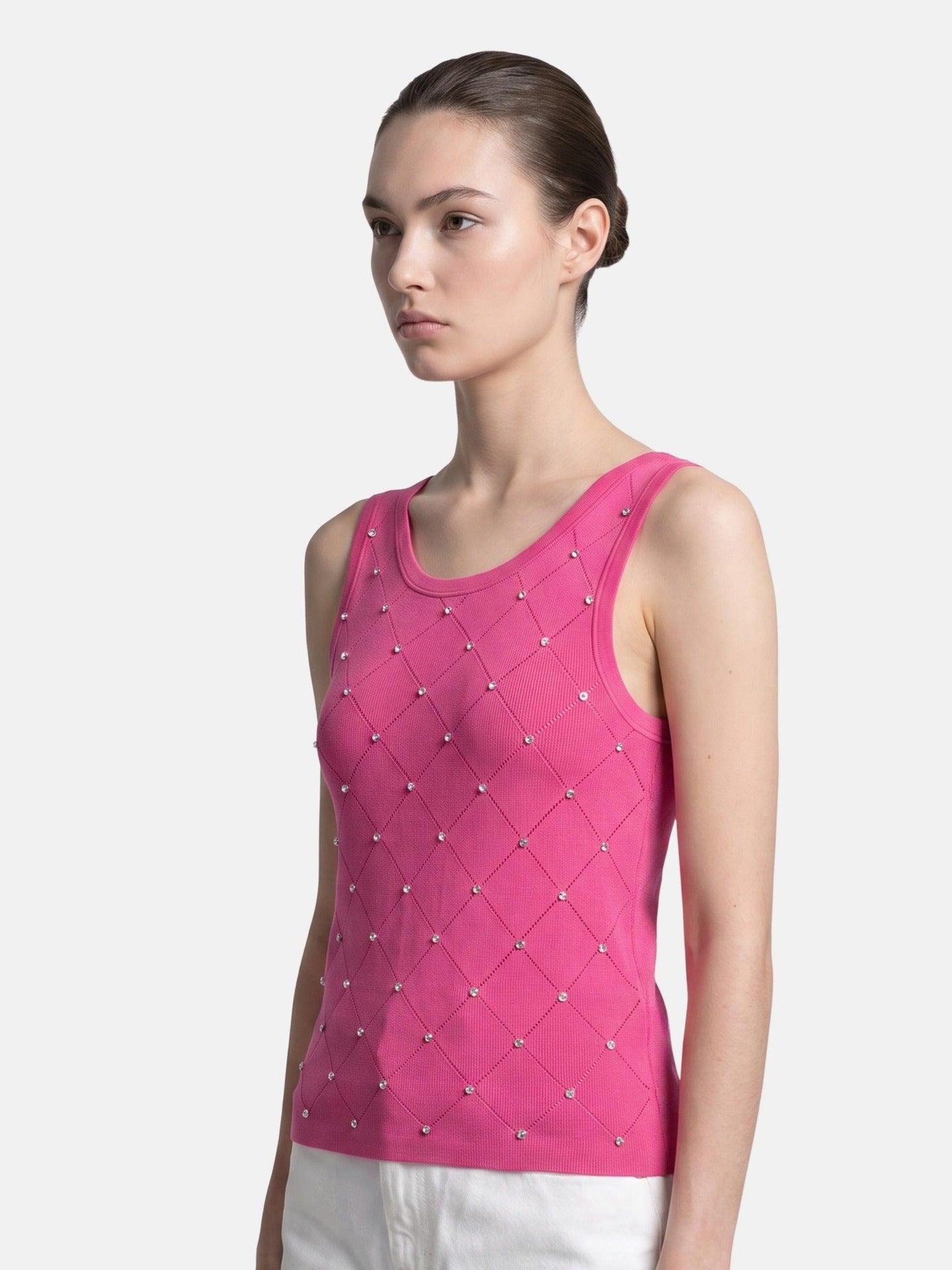 Blusa in 63% Viscosa 37% Nylon Fucsia