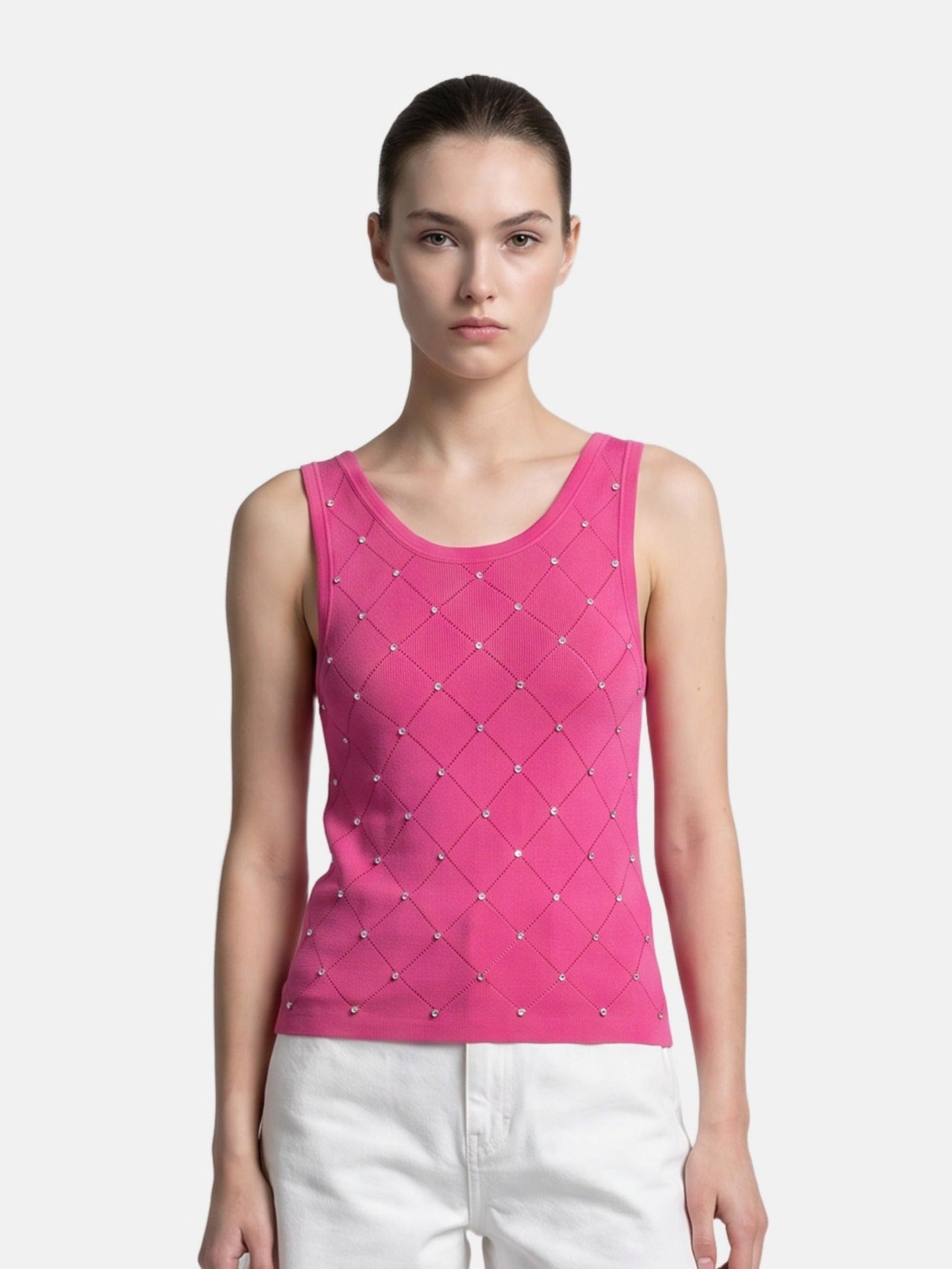 Blusa in 63% Viscosa 37% Nylon Fucsia