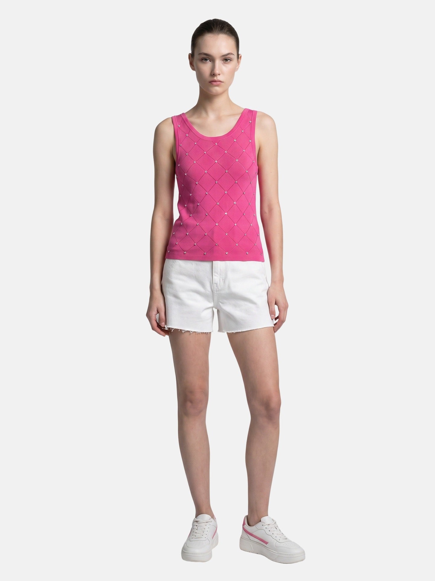 Blusa in 63% Viscosa 37% Nylon Fucsia