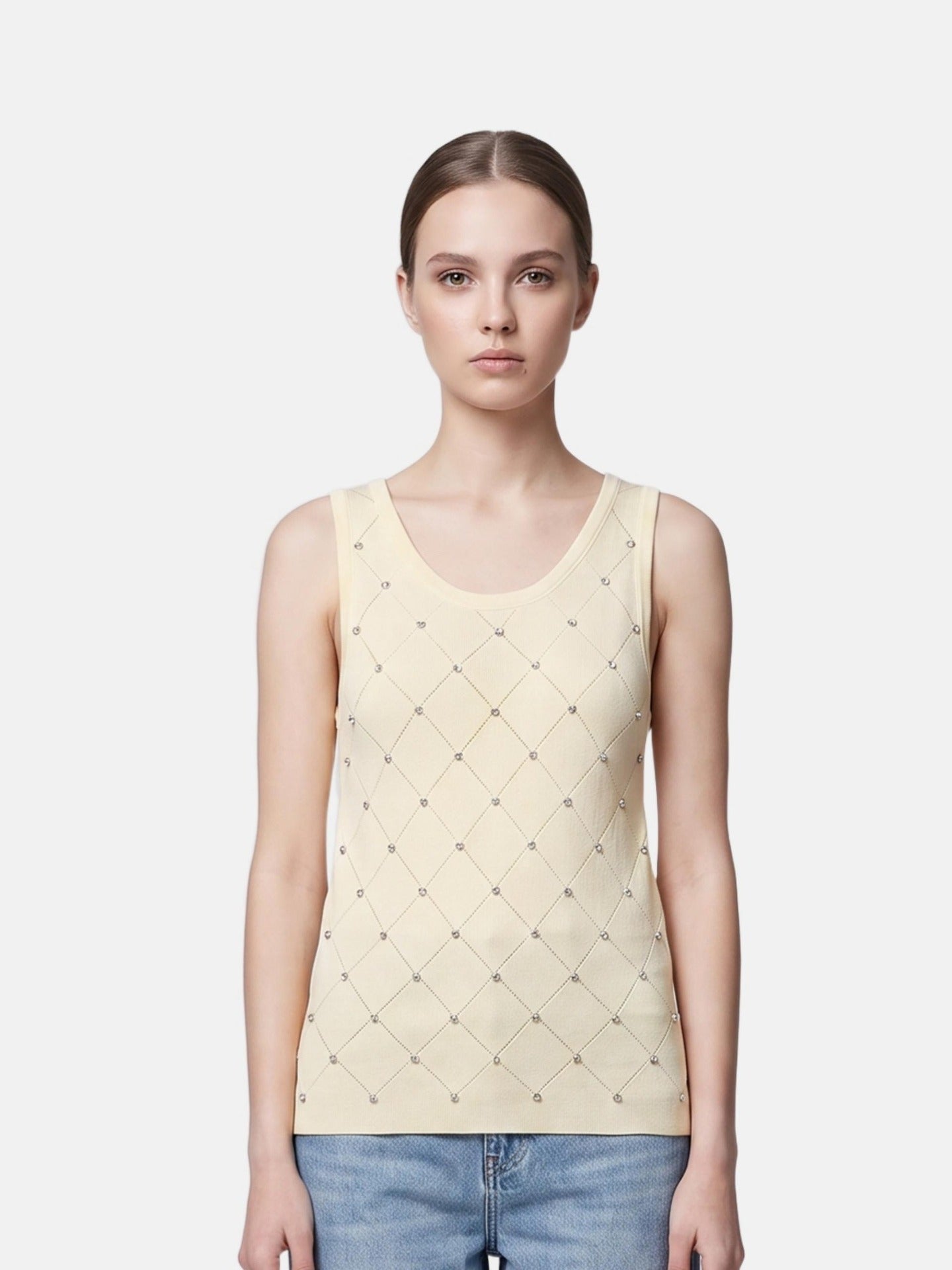 Blusa in 63% Viscosa 37% Nylon Giallo
