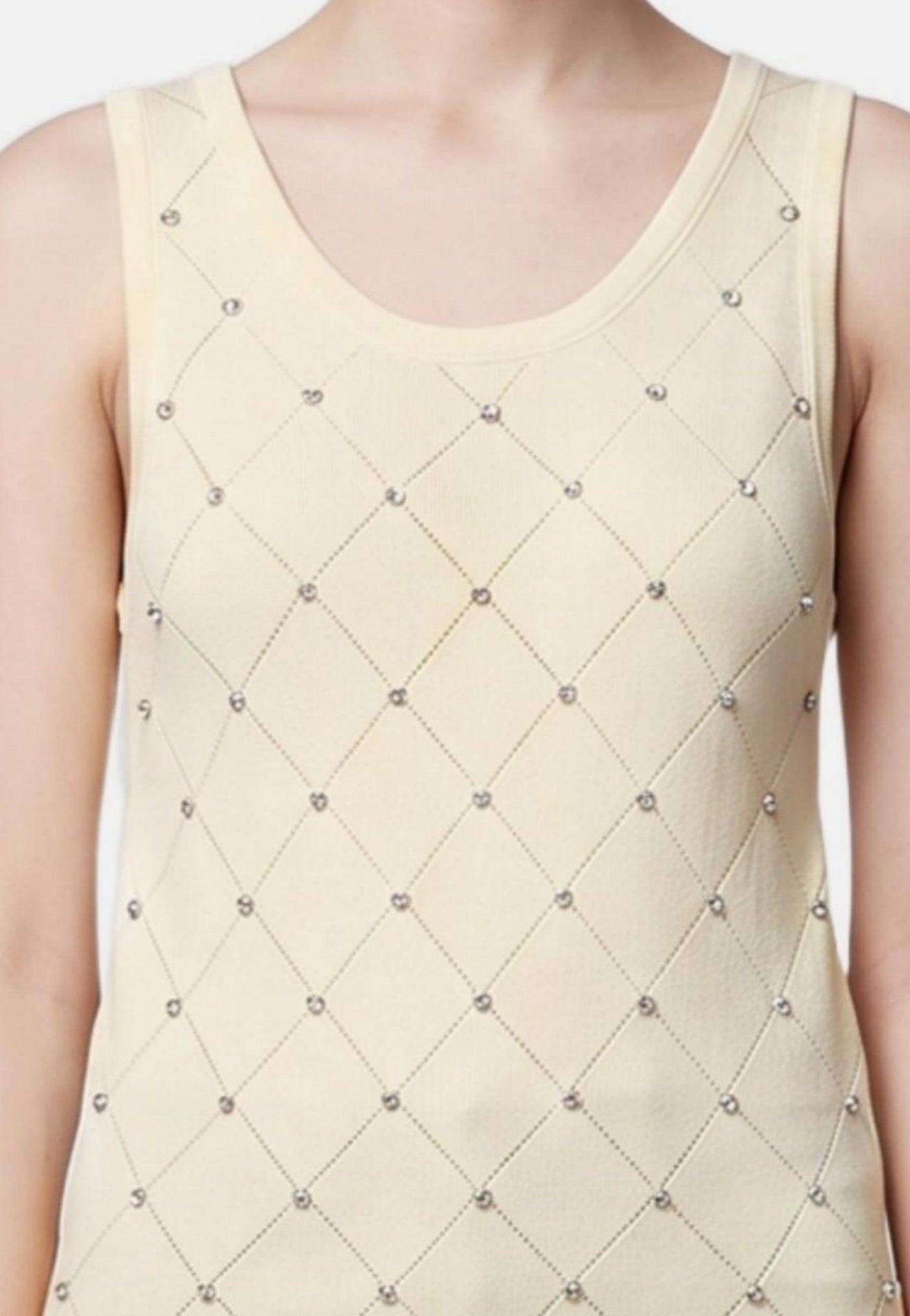 Blusa in 63% Viscosa 37% Nylon Giallo