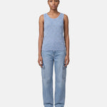 Blusa in 63% Viscosa 37% Nylon Blu