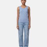 Blusa in 63% Viscosa 37% Nylon Blu