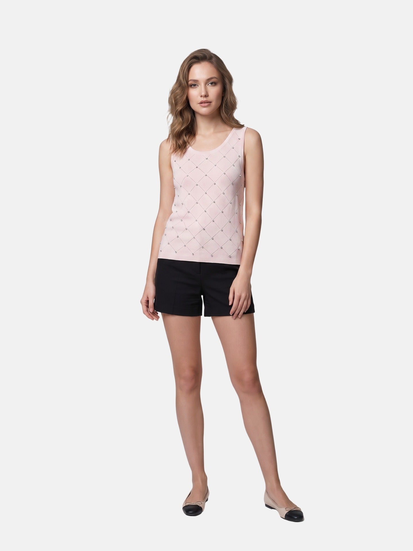 Blusa in 63% Viscosa 37% Nylon Rosa