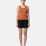 Blusa in 63% Viscosa 37% Nylon Ruggine