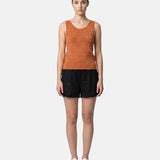 Blusa in 63% Viscosa 37% Nylon Ruggine