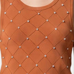 Blusa in 63% Viscosa 37% Nylon Ruggine