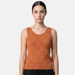 Blusa in 63% Viscosa 37% Nylon Ruggine