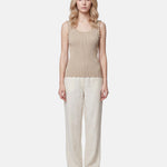 Blusa in Viscosa Beige