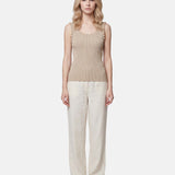 Blusa in Viscosa Beige