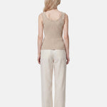 Blusa in Viscosa Beige