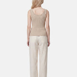 Blusa in Viscosa Beige