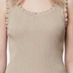 Blusa in Viscosa Beige