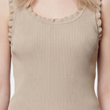 Blusa in Viscosa Beige