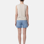 Top in Poliestere Bianco