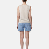 Top in Poliestere Bianco