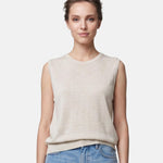 Top in Poliestere Bianco