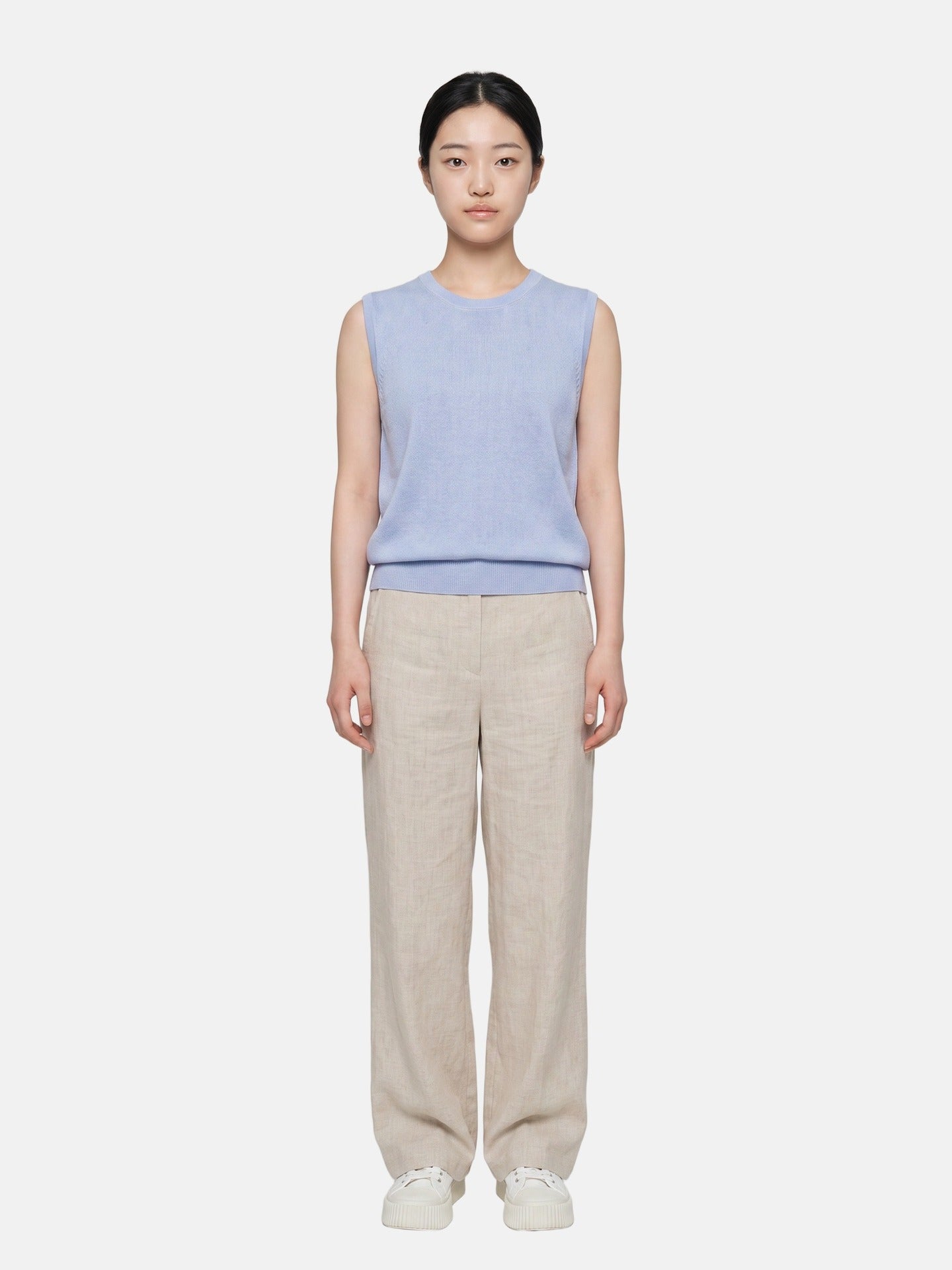 Top in Poliestere Blu