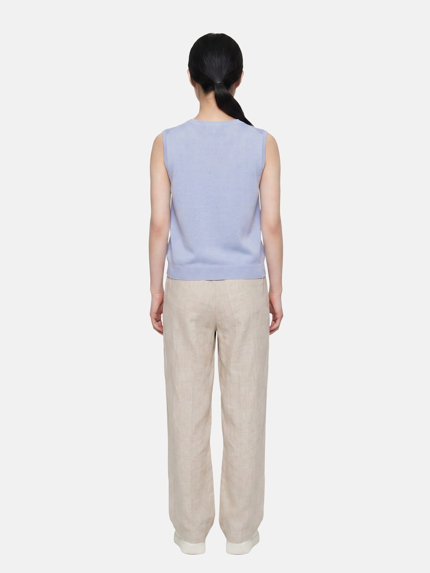 Top in Poliestere Blu