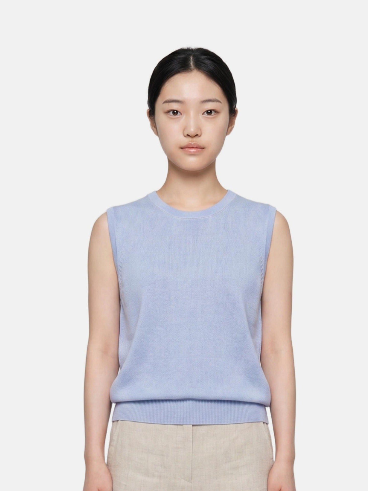 Top in Poliestere Blu