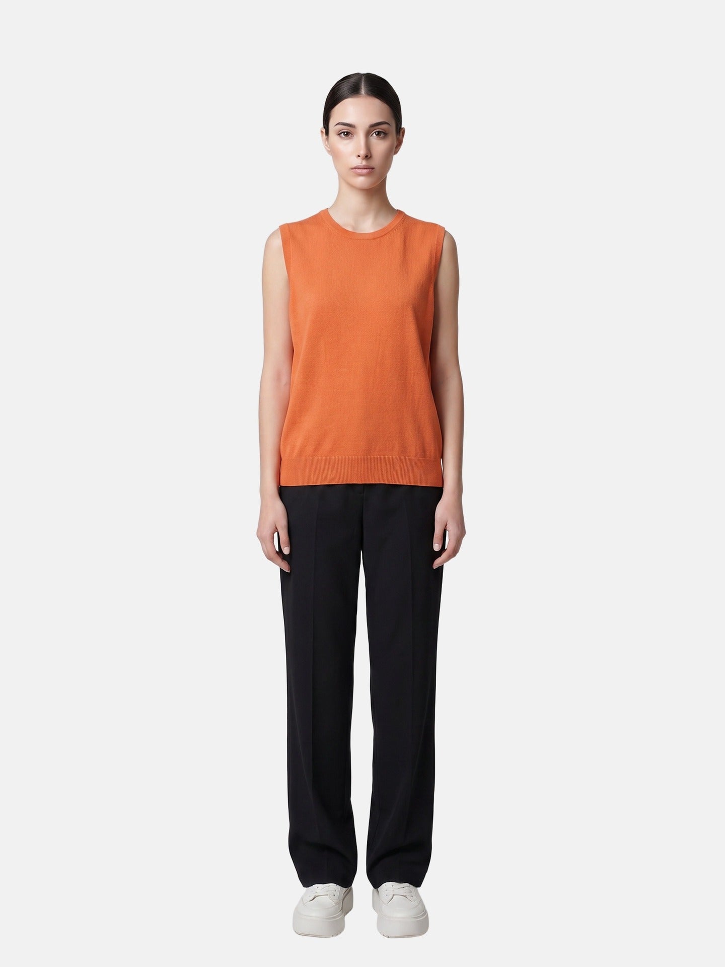 Top in Poliestere Arancione