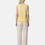 Top in Poliestere Giallo