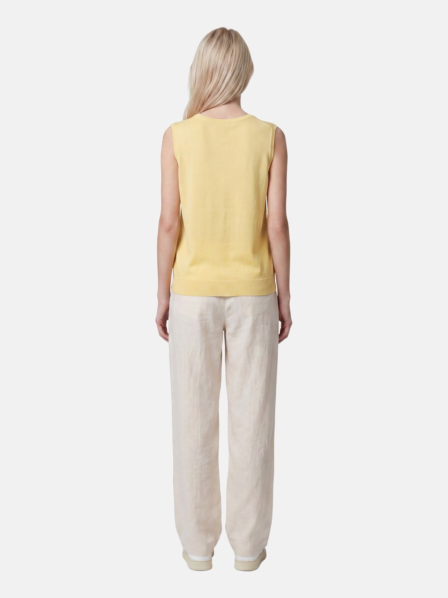 Top in Poliestere Giallo