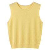 Top in Poliestere Giallo