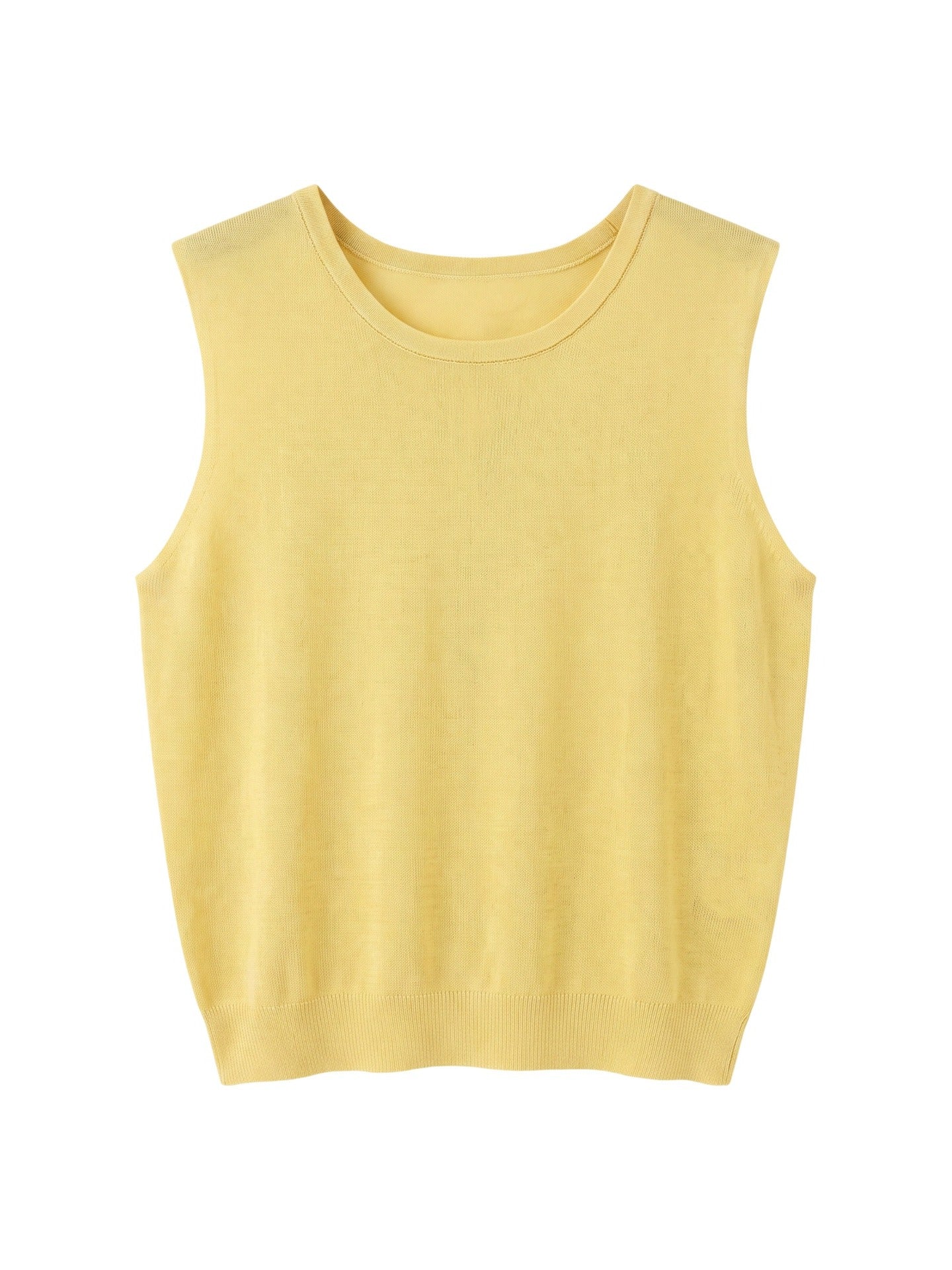 Top in Poliestere Giallo